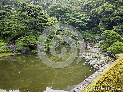 East Gardens of Imperial Palace, Tokyo, Japan Stock Photo